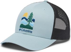 Columbia Unisex-Adult Mesh Snap Back, Crushed Blue/Get Hiked