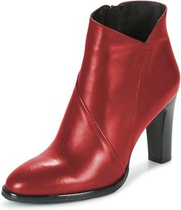 Женские базовые ботильоны YDN с закрытым носком миндальной формы, на высоком блочном каблуке, с боковыми молниями, для ежедневного ношения, размеры 4-16 US, Red