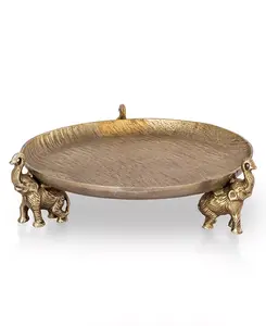 Поднос для трех слонов Spi, gold-tone