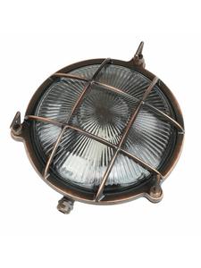 Уличный настенный светильник Ø 21 x (В)21 см, отделанный античной медью  Licht-Erlebnisse, Kupfer Antik