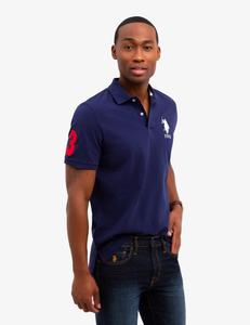 Футболка поло U.S. Polo Assn. Big Logo Solid, темно-синий