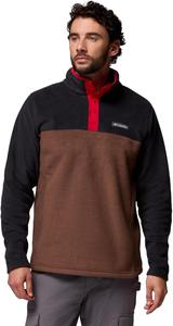 Columbia мужская куртка Steens Mountain Half Snap Fleece, Tobacco/Black/MTN Red, XS