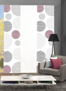 Раздвижная штора twentyfour Cirque, 60x245x0,5 см, бордовый