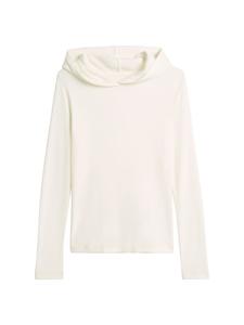 Marc O'Polo DENIM Худи с длинными рукавами, облегающего кроя, шелковисто-белого цвета