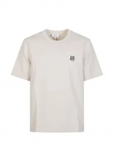 Футболка с логотипом Maison Kitsuné, бежевый