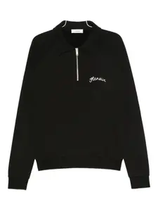 Поло-свитшот на молнии у горловины FLÂNEUR, черный