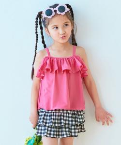 Купальник с защитой от УФ-излучения, открывающий плечи в трех направлениях Devirock, цвет Cherry Pink