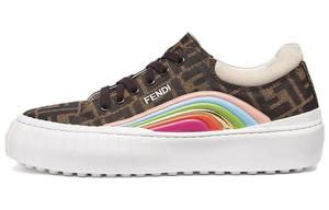 Кроссовки Fendi Force Skateboarding, темно-коричневый/белый