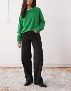 Джинсы Noisy May Alexa средней посадки прямого кроя из черного денима