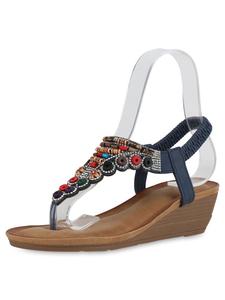 Сандалии на плоской подошве VAN HILL Keilsandaletten Allison, темно-синий