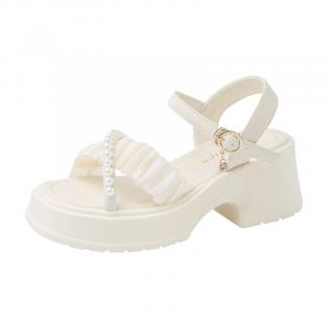 Xingdiman Женские сандалии на одной застежке экрю, цвет Ecru