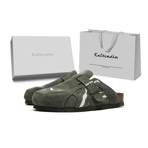 Kaltendin Закрытые тапочки унисекс армейского зеленого цвета, цвет Army Green