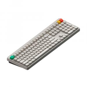 Беспроводная механическая клавиатура NuPhy Node100, Blush Max Switch, ретро белый, английская раскладка