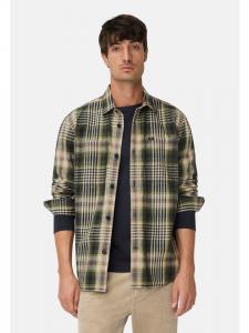 Рубашка с длинными рукавами, воротником Кент и нагрудными карманами цвета мохового камня Camel Active