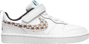 Кроссовки Nike Court Borough Low 2 SE PS 'Happy Hoops', белый