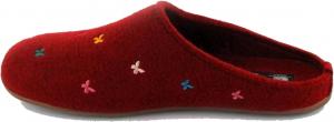 Женские тапочки-мюли HAFLINGER Fafalline из шерстяного фетра с мотивом бабочки, унисекс