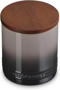 Солонка и контейнер для хранения Le CreusetSignature с деревянной крышкой, 1,2 л, цвет «Устрица»