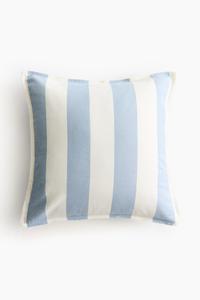 Наволочка H&M Cushion Containing Flax, 50x50 см, голубой