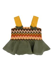 Многоцветный топ La Stupenderia, зеленый