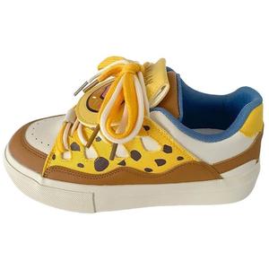 TAFN Низкие женские кроссовки для скейтбординга, желтые