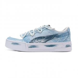 PUMA Скейтерские кроссовки Skye Light Sea Wave Abrasion Resistant low top unisex белый синий