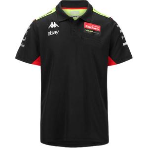 Футболка поло X VR46 LIANMINGKUAN мужская черная Kappa