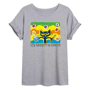 Большая футболка с рисунком кота Пита для юниоров «Groovy To Create» Licensed Character