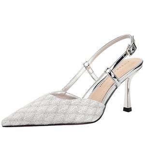 GOSO Серебряные туфли на шпильке для женщин, цвет Silver