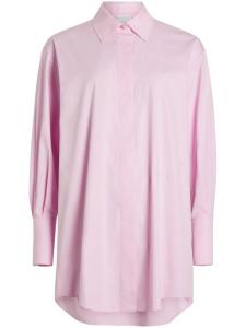 Patou платье-рубашка мини из органического хлопка, розовый