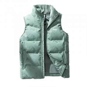 JEEP SPIRIT Пуховая жилетка унисекс, Green Camouflage