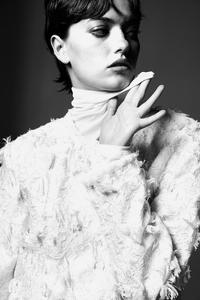 Жакет с бахромой H&M, бежевый