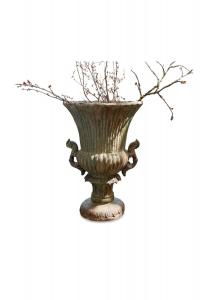 Амфора Эстефани античный зеленый Loberon, размер: высота 65см, диаметр 46см.