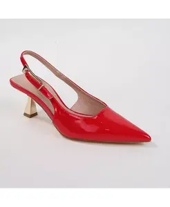 Кассандра босоножки на каблуке с ремешком на пятке Berness, красный