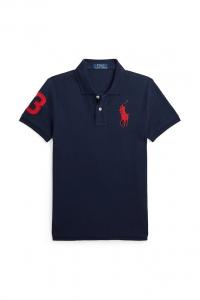 Хлопковая детская поло Polo Ralph Lauren, темно-синий