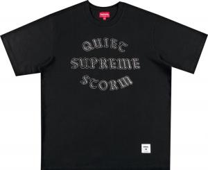Футболка Supreme Quiet Storm Short-Sleeve Top 'Black', черный