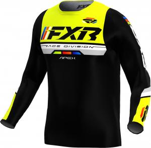 Мотокроссовая майка FXR apex, Black/Yellow/Blue