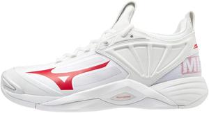 Женские волейбольные кроссовки Mizuno Wave Momentum 2, белый/красный