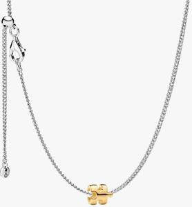 Подарочный набор Pandora Katseye Megan's Puzzle Piece Mini, 2 предмета, серебро/золото