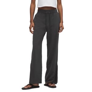 Женские повседневные брюки с застежкой-молнией и складками Lululemon, графит