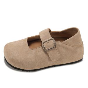 Туфли Мэри Джейн на плоской подошве, женские, абрикосового цвета JINDUN, Apricot