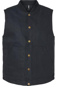 Independent Trading Co. Утепленный брезентовый рабочий жилет, черный