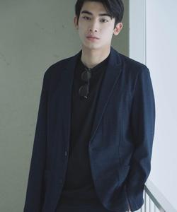 Эластичный пиджак, напоминающий джинсовую ткань, приталенного кроя Comme Ca Ism, цвет Navy