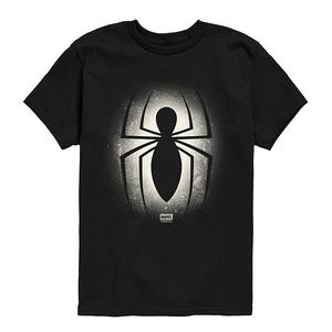 Футболка с принтом spider-man symbol spray для мальчиков 8-20 Marvel, Black