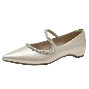 GEMEIQ Женские повседневные туфли-лодочки светло-золотистые, цвет Light Gold