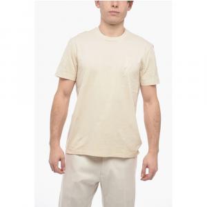 Футболка Slim Fit BOLT BADGE с нашивкой-логотипом Neil Barrett, Beige