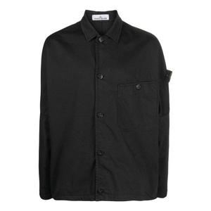 Куртка overshirt 'black' Stone Island, черный