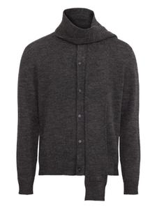 Кардиган из смеси натуральной шерсти MM6 Maison Margiela, серый