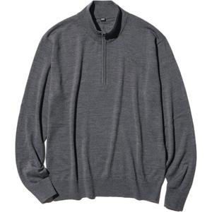 Свитер унисекс асфальтово-серый UNIQLO