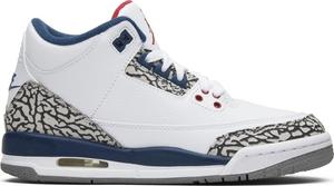 Кроссовки Air Jordan 3 Retro OG BG True Blue 2016, белый