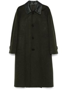 Пальто FENDI со складками, зеленый